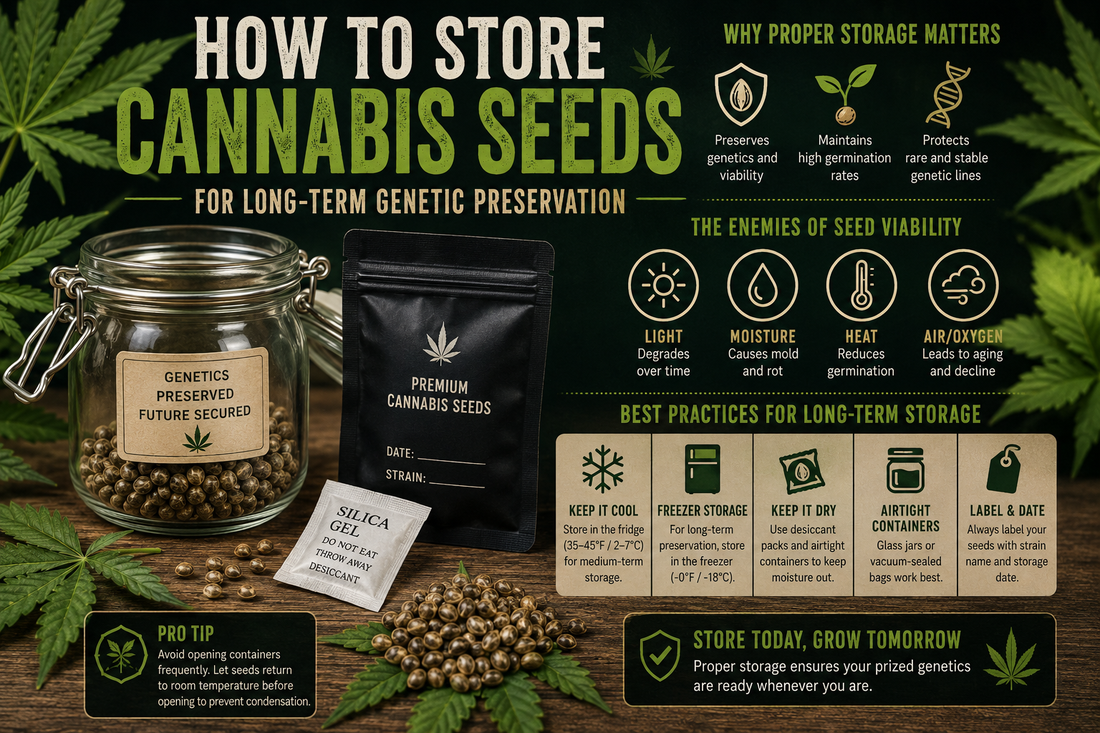 How to Store Cannabis Seeds for Long-Term Genetic Preservation