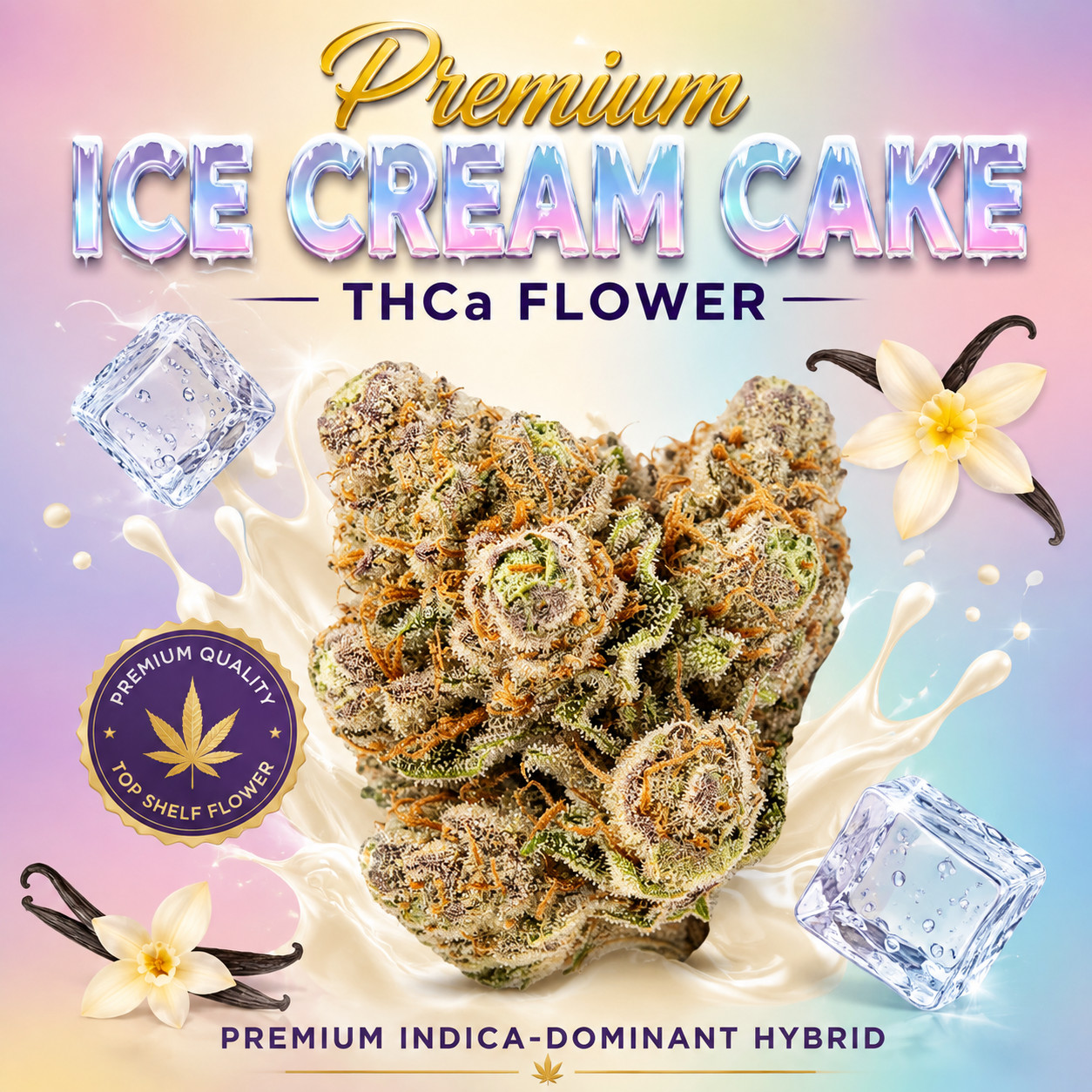 Ice Cream Cake THCa Flower | Premium Indica-Dominant Hybrid