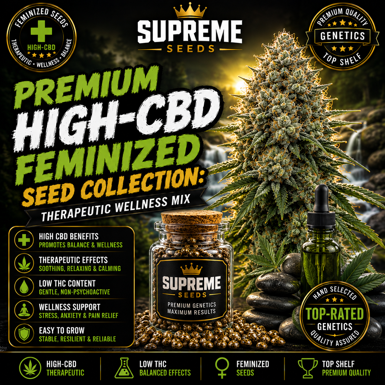 High-CBD Feminized Seed Collection