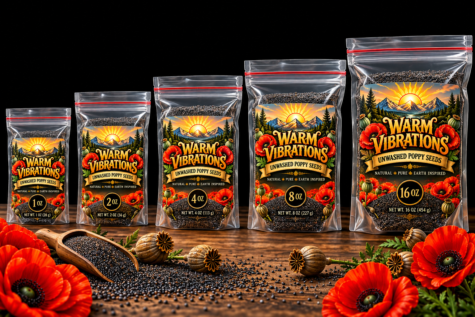 Unwashed Poppy Seeds By Warm Vibrations